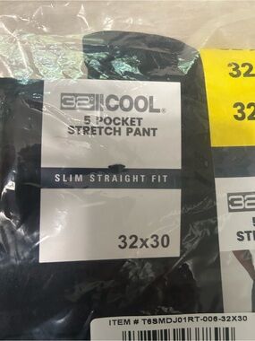 32 Degrees Men Jeans Straight Black